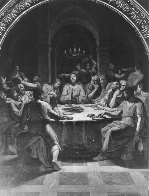 ultima cena (pala d'altare) by Berrettini Vincenzo (attribuito) (sec. XIX)